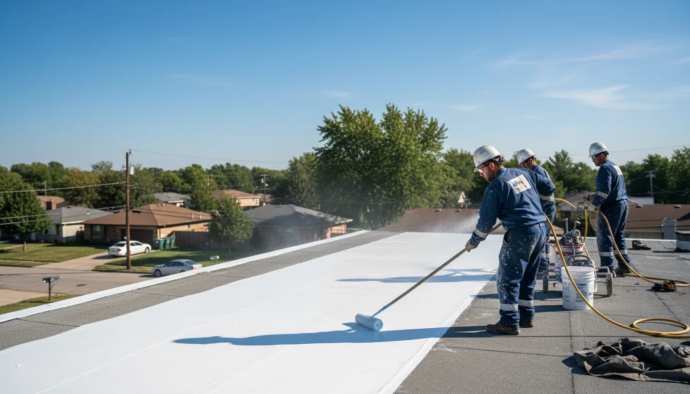 Commercial roof coating in Vandalia, MI near me